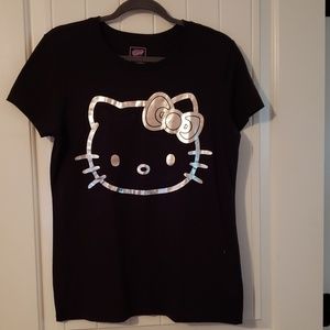 Hello Kitty Black & Silver Tshirt